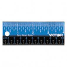 Victor Equipment Easy Read Stainless Steel Ruler, Standard/Metric, 12', Blue