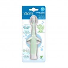 Dr. Brown's Infant-to-Toddler Toothbrush, Elephant, Mint, 0-3 Years