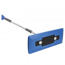 Snow Joe SJBLZD-LED 4-In-1 Telescoping Snow Broom + Ice Scraper | 18in (Blue)