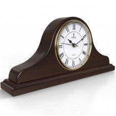 Lovely Home Essentials mantel clock battery operated - wooden mantle clock for living room decor above fireplace mantel, office, shelf & home dcor g