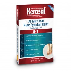 Kerasal Athlete's Medicated Foot Soak, Bath for 5-in-1 Rapid Symptom Relief, 12 Count, (Pack of 1)