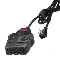 Fellowes Mighty 8 Surge Protector, 8 Outlets, 6 ft Cord, 1300 Joules, Black