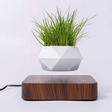 Babook Levitating Air Bonsai Pot, Rotation Flower Pot Planters, Magnetic Levitation Suspension Floating Pot, Potted Plant Home Desk