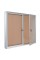 Mastervision Cork Bulletin Enclosed Cabinet Two Swing Doors