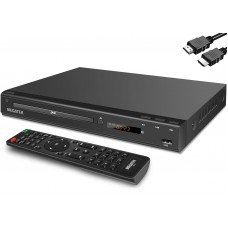 MEGATEK RegionFree DVD Player for TV with HDMI CD Player for Home Plays All Regions and Formats USB Port Durable Metal Casi