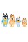 Bluey Family Figure 4Pack Bingo Bandit Chilli New Expressions