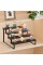 YINMIT Wooden Display Riser Stand Tiered Perfume and Cologne Organizer Stand 4 Tier Spice Rack Organizer Rustic Display Shelf