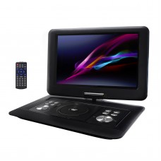 Trexonic 970109880M 14.1' Portable DVD Player with TFT-LCD Screen and USB/SD/AV Inputs