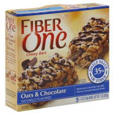 General Mills Fiber One Chewy Bars, Oats & Chocolate, 5 - 1.4 oz (40 g) bars [7 oz (200 g)]