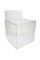 Vandue OnDisplay 10' Luxe Acrylic Clear Wedding Card Money Box w/Hinged Lid and Removable Sign (Cards Print)