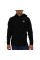 Nike Mens Nike Sportswear Club Pullover Hoodie, Fleece Sweatshirt for Men with Paneled Hood, Black/Black/White, M