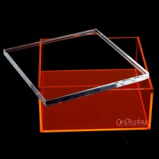 Vandue OnDisplay Electric Neon Luxe Clear Acrylic Storage Treasure Box - Large