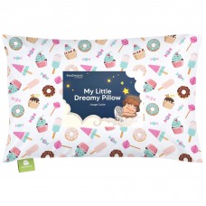 KeaBabies Toddler Pillow with Pillowcase - 13x18 My Little Dreamy Pillow - Organic cotton Toddler Pillows for Sleeping, Kids Pillow, Trave