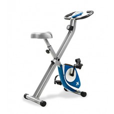 XTERRA Fitness FB150 Folding Exercise Bike, Silver, 31.5L x 18W x 45.3H in.