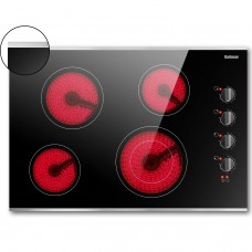 thinkstar 30 Inch Electric Cooktop 4 Burners, Knob Control Built-In Ceramic Cooktop, 30' Radiant Electric Stove Top With Glass Protecti…