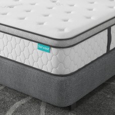 Serweet 12 inch Euro Top Mattress, Twin Full Queen Size Medium Firm Hybird Mattresses