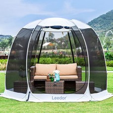 leedor gazebos for patios screen house room 4-6 person canopy pergolas mosquito net camping tent dining pop up sun shade shel