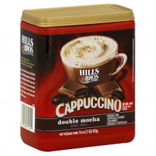 Hills Bros. Hills Bros Drink Mix, Cappuccino, Double Mocha, 16 oz (1 lb) 453 g