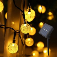 Stock Preferred Waterproof Solar Powered 50 LED String Light Garden Path Yard Decor Warm White