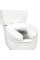 DMI Raised Toilet Seat Toilet, Toilet Seat Riser, Seat Cushion and Toilet Seat Cover to Add Extra Padding to the Toilet Seat whi