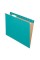 Pendaflex Colored Hanging Folders, Letter Size, 1/5-Cut Tab, Aqua, 25/Box