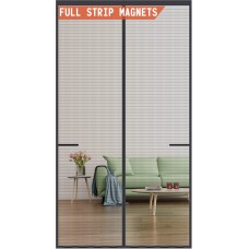 Mpmedo Magnetic Screen Door Upgraded-Model Full Strip Magnets,Reinforced Heavy Duty Fiberglass Mesh Screen Doors Magnets,Full Frame Sea