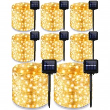 Great Choice Products 8 Pack Solar String Lights Outdoor Waterproof Each 240 Led 78Ft Solar Fairy Lights Outdoor 8 Mode Led Solar Outdoor Ligh…