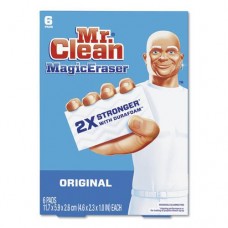 Mr. Clean Magic Eraser, 2.3 x 4.6, 1' Thick, White, 6/Pack, 6 Packs/Carton