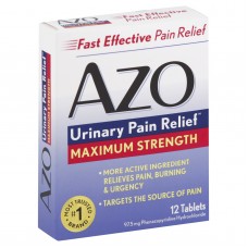 AZO Standard Urinary Pain Relief, Maximum Strength, Tablets, 12 tablets