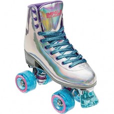 Impala Rollerskates Girls Impala Quad Skate (Big Kid/Adult) Holographic 9 (US Mens 7, Womens 9) M