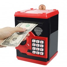 Suliper Electronic Piggy Bank Code Lock for Kids Baby Toy, Mini ATM Safe Coin Cash Banks Real Money Saving Box with Password, Au