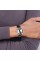 Disney Ladies Mickey Mouse Silhouette Black Leather Band Watch