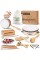 looikoos toddler musical instruments natural wooden percussion instruments toy for kids preschool educational, musical toys s