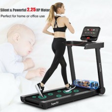 Superfit 2.25HP Electric Treadmill w/App Control Safety Key