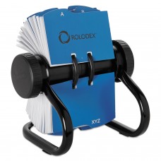 Rolodex ROL67236 Open Rotary Business Card File w/24 Guides, Black