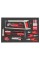 Teng Tools 179 Piece Complete Mixed EVA Foam 7 Drawer Roller Cabinet Hand Tool Kit - TCMME179