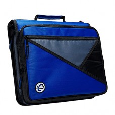 Case It Case-it The Universal 2-inch 3-Ring Zipper Binder - Holds 13 inch Laptop - Includes Removable Sleeve - 400 Page Capacity - [Blue