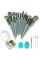 Koccido Makeup Brushes 22 Pcs Makeup Kit,Foundation Brush Eyeshadow Brush Make up Brushes Set (Green, 22 Piece Set Large)