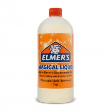 elmer's slime activator magical liquid slime activator solution, updated formula for twice as much slime, (1 quart)