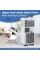 Costway Portable Air Conditioner 9000 BTU 3 in 1 AC Unit with Fan Dehumidifier Sleep Mode 6250 BTU(9000BTU ASHRAE)