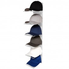 Vandue OnDisplay Luxe Acrylic Hat Rack Display - Wall Mounted Baseball Cap Organizer (Clear)