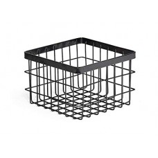 GET WB-664-MG Square Metal Wire Storage Basket, 6' x 4', Grey