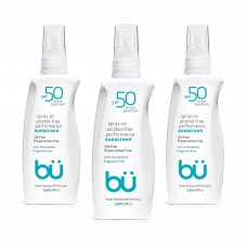 BU 3-Pack (3.3oz) SPF 50 Alcohol-Free Sunscreen Spray - Fragrance Free