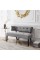 Inspired Home Mack Bench Upholstered Button Tufted