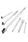 maxpower breaker bar and socket extension bar set, included 1/4' 3/8' 1/2' drive extensions, 15 inch 10 inch and 6 inch break