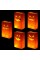 stmarry 50 pieces halloween luminary bags, flame resistant candle bags, jack-o'-lantern tea light candle holders for hallowee