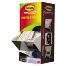 Command Poster Strips, 5/8' x 1 3/4', White, 100/Carton