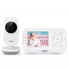 VTech Video Baby Monitor with 1000ft Long Range Auto Night Vision 28 Screen 2Way Audio Talk Temperature Sensor Power S