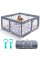 suposeu baby playpen for toddler, 5050 large baby playard, indoor & outdoor kids activity center, sturdy safety play yard wit