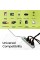 Go Green Power Inc. GoGreen Power (GG-13002MS) 3 Outlet Power Strip, White, 2.5 Ft Cord